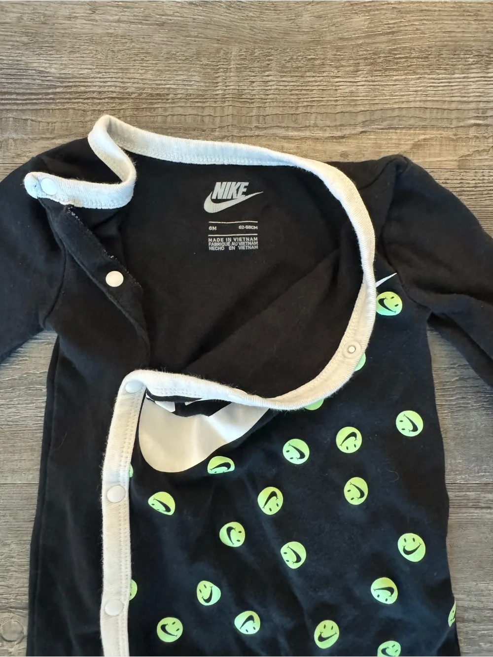 Nike Blue red and Black Baby Footed One-Piece